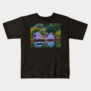 A Pair of Sheds in Boutilier's Cove Kids T-Shirt